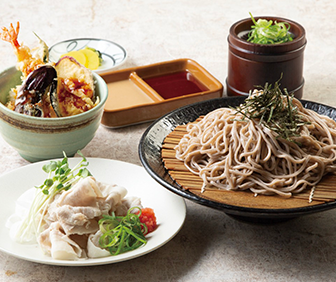 桜海老のかき揚げうどんと選べるごはん